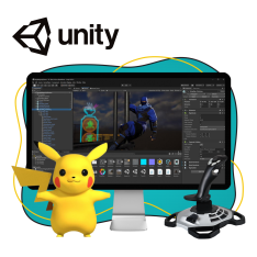 Мир игр на Unity 2D на популярном движке + AI-помощники - КИБЕРшкола программирования для детей, компьютерные курсы для школьников, начинающих и подростков - KIBERone г. Некрасовка