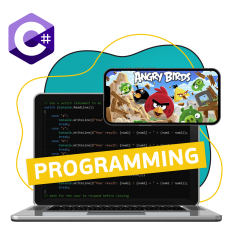 Программирование на C#. Удивительный мир 2D-игр - КИБЕРшкола программирования для детей, компьютерные курсы для школьников, начинающих и подростков - KIBERone г. Некрасовка