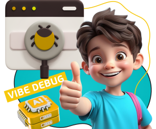 Тестирование & Vibe Debug. Охотники за багами - КИБЕРшкола программирования для детей, компьютерные курсы для школьников, начинающих и подростков - KIBERone г. Некрасовка