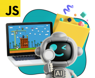 Язык программирования JavaScript + AI. Проектное обучение + геймификация + AI-помощники - КИБЕРшкола программирования для детей, компьютерные курсы для школьников, начинающих и подростков - KIBERone г. Некрасовка